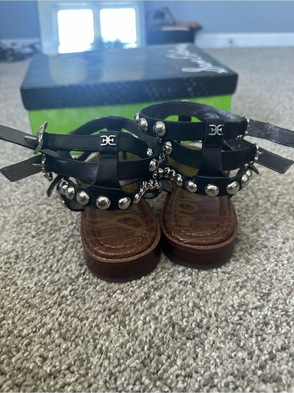 Sam Edelman Black Leather Women’s Sandals - Picture 8 of 9